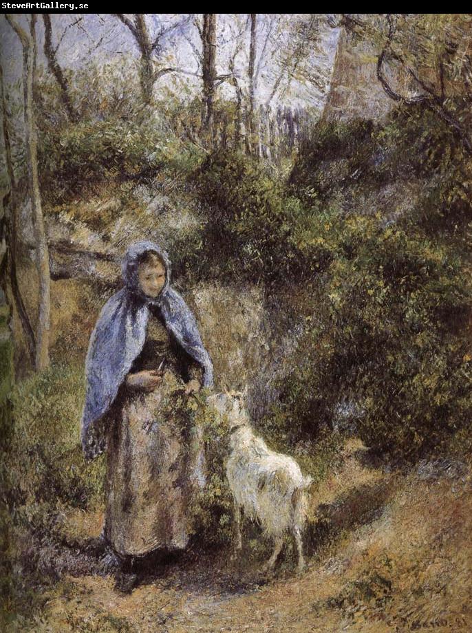 Camille Pissarro Woman sheep
